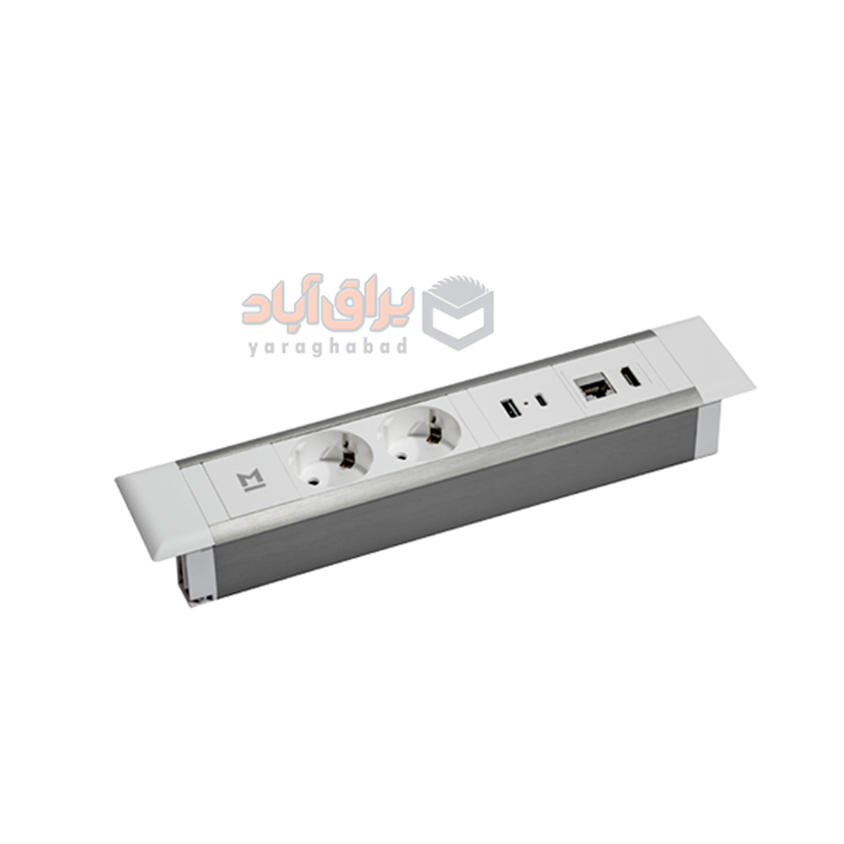 پریز-توکار-ملونی-سفید-10094---Melloni