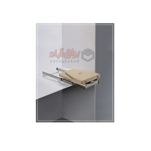 میز اتو تاشو گردان ریلی آرام بند داخل کمد ملونی کد 8007